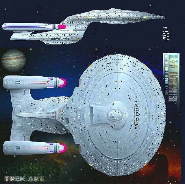 3D Model Star Trek Enterprise from The Next Generation TV Series 3D model_15