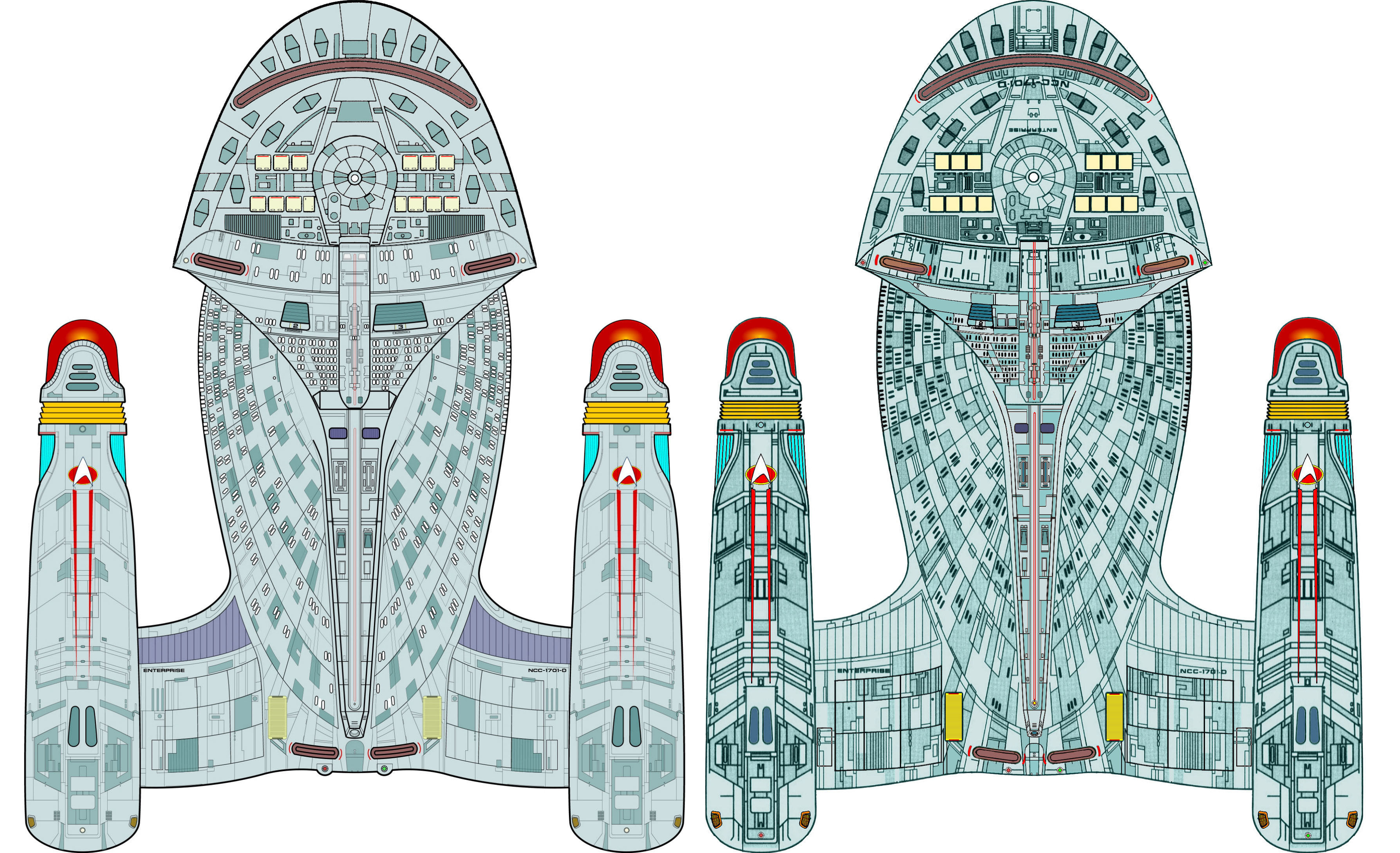 3D Model Star Trek Enterprise from The Next Generation TV Series 3D model_11