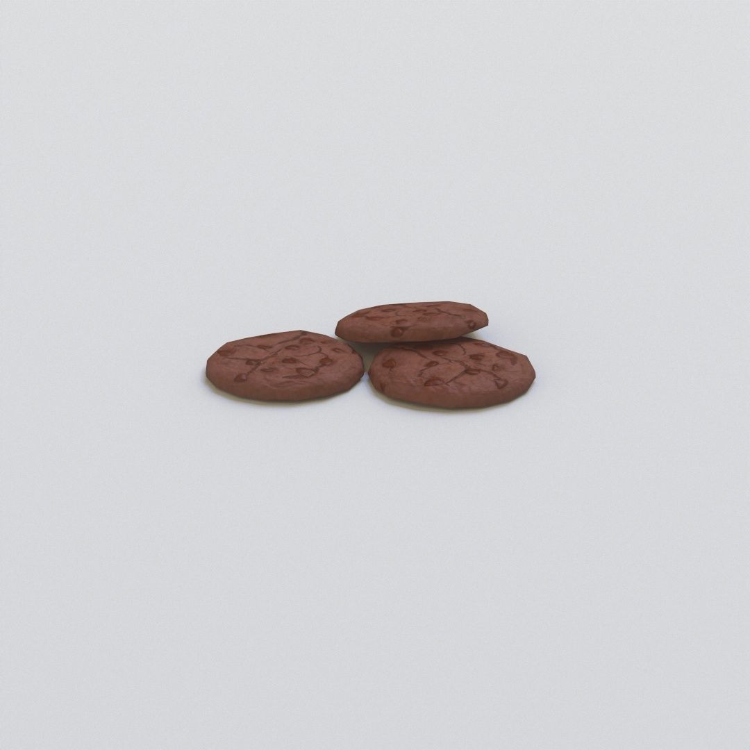 Double Chocolate Cookies G71 Low-poly 3D model_6