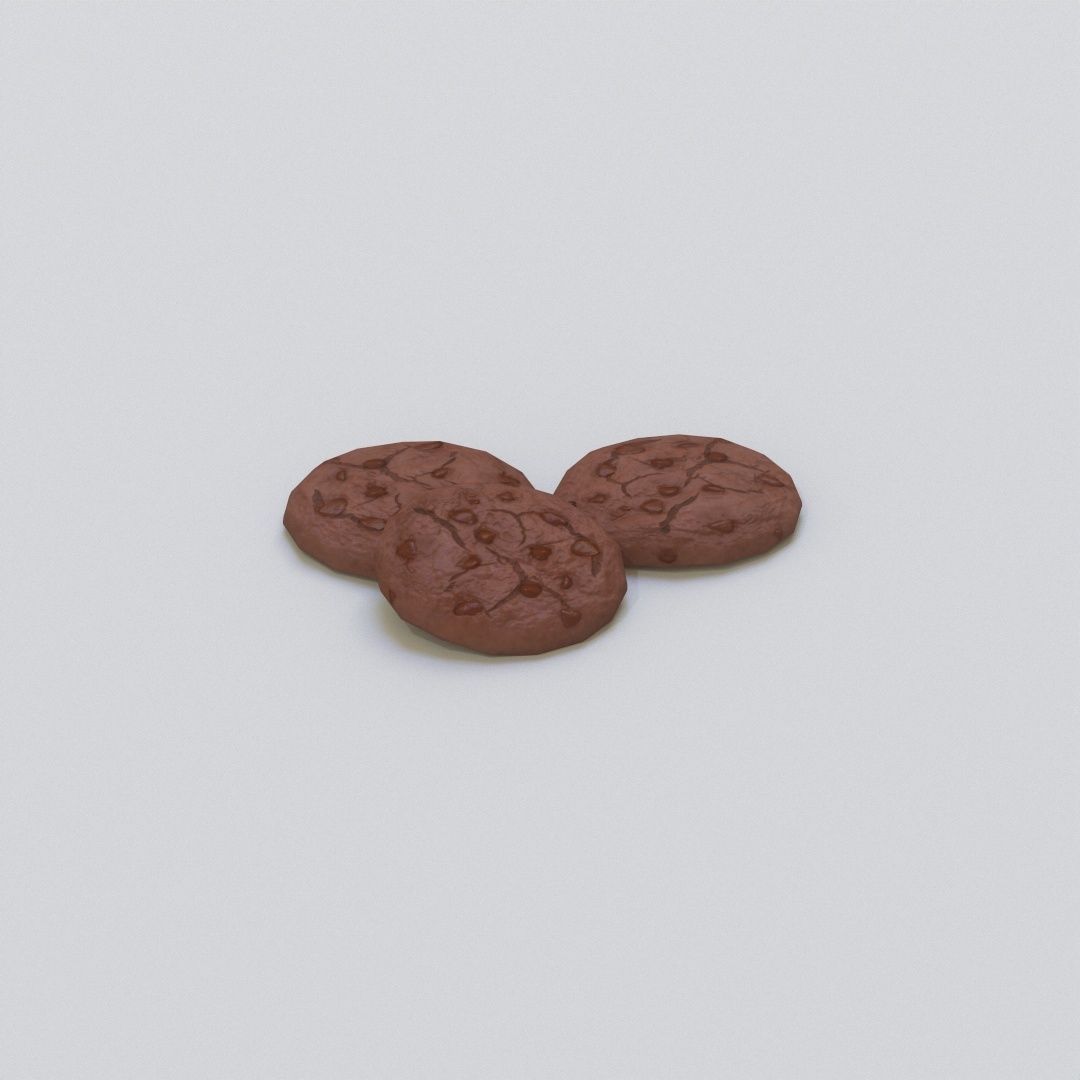 Double Chocolate Cookies G71 Low-poly 3D model_3