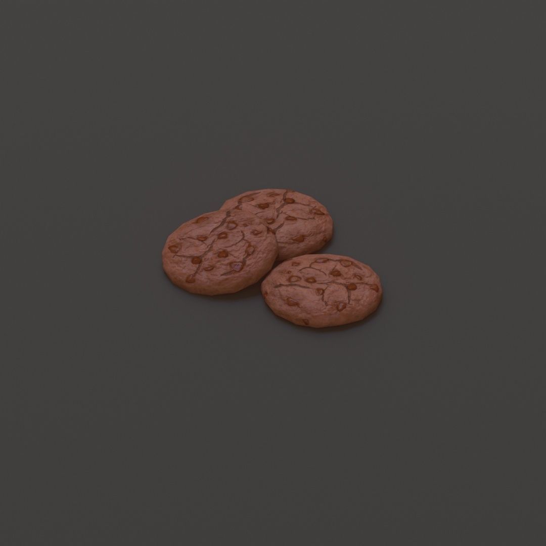 Double Chocolate Cookies G71 Low-poly 3D model_9