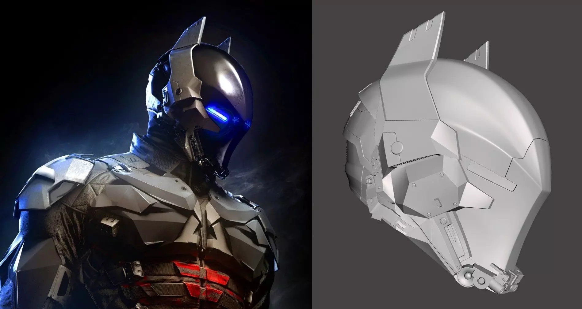 Arkham Knight helmet - Red hood 3D print model_0