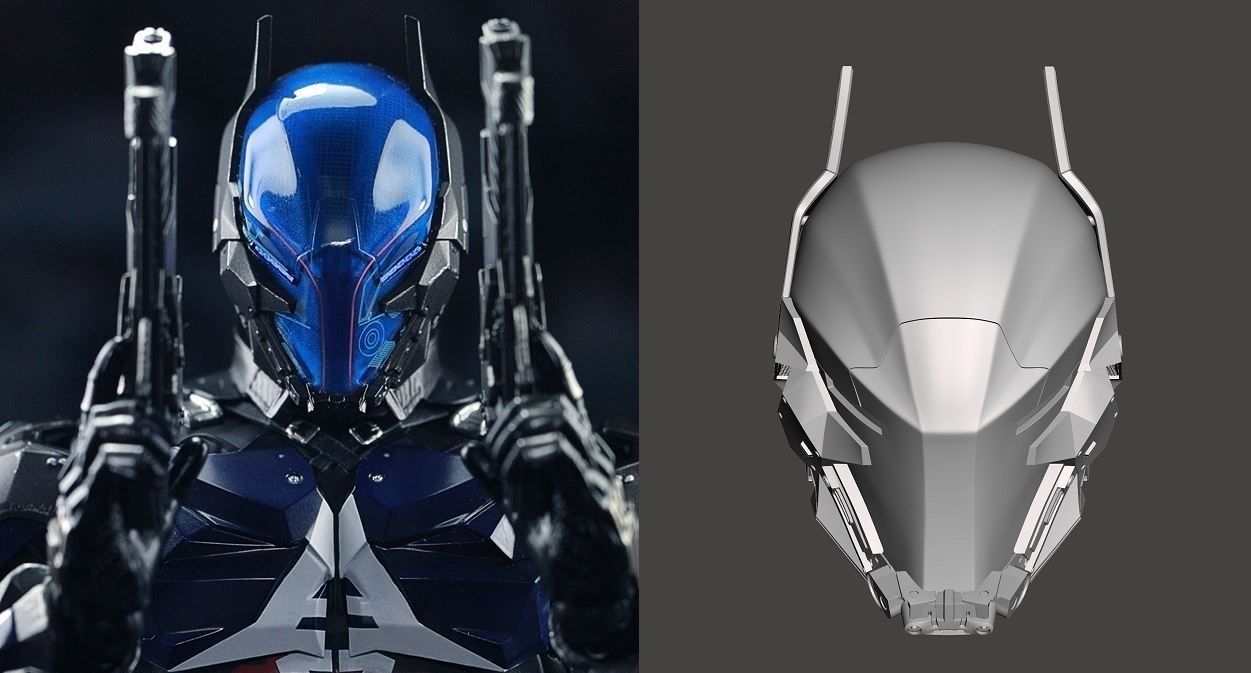 Arkham Knight helmet - Red hood 3D print model_1