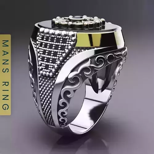 turkish mens ring 3D print model