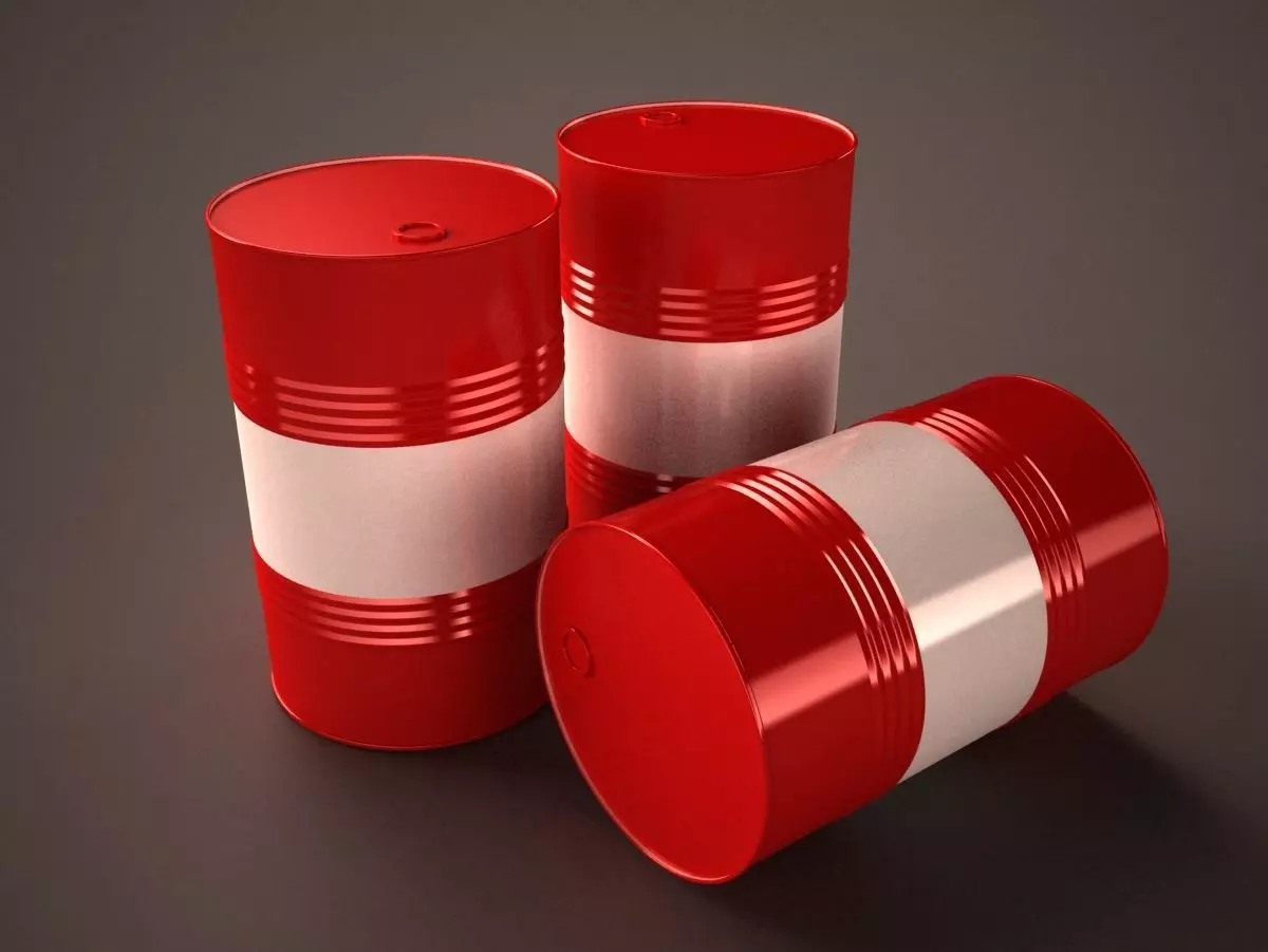 Steel barrel Free low-poly 3D model