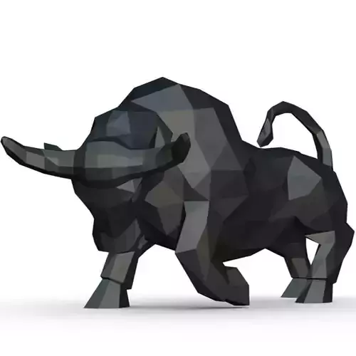 bull low poly
