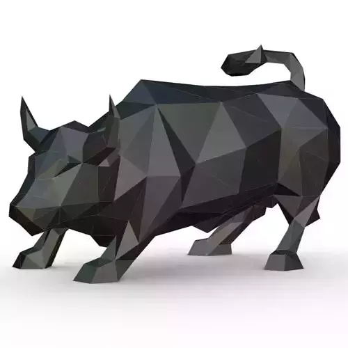 bull low poly