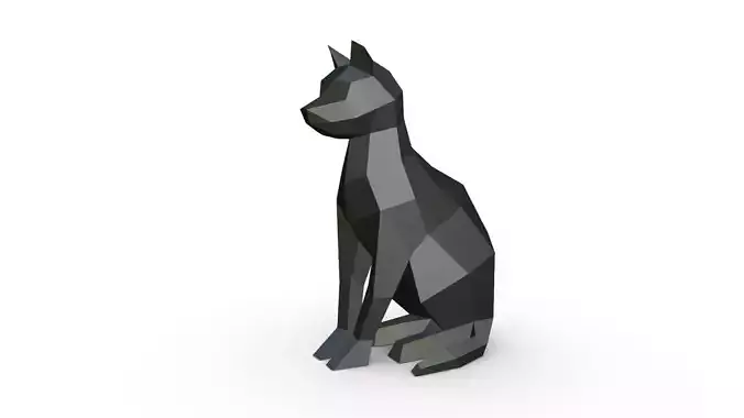 cat low poly