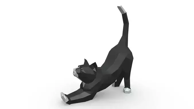 cat low poly