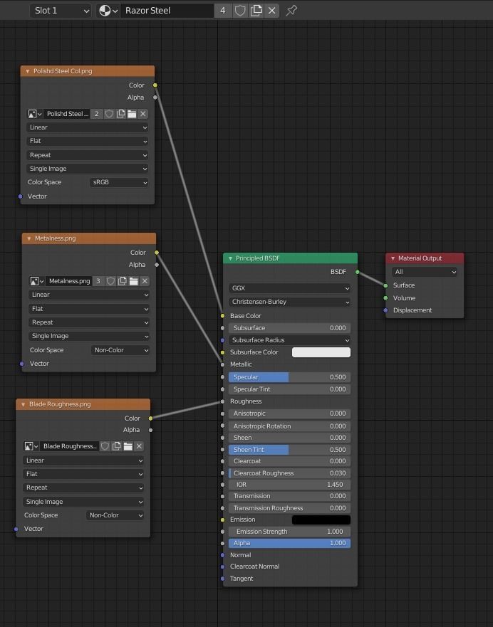 Double Edge Safety Razor Free low-poly 3D model_7