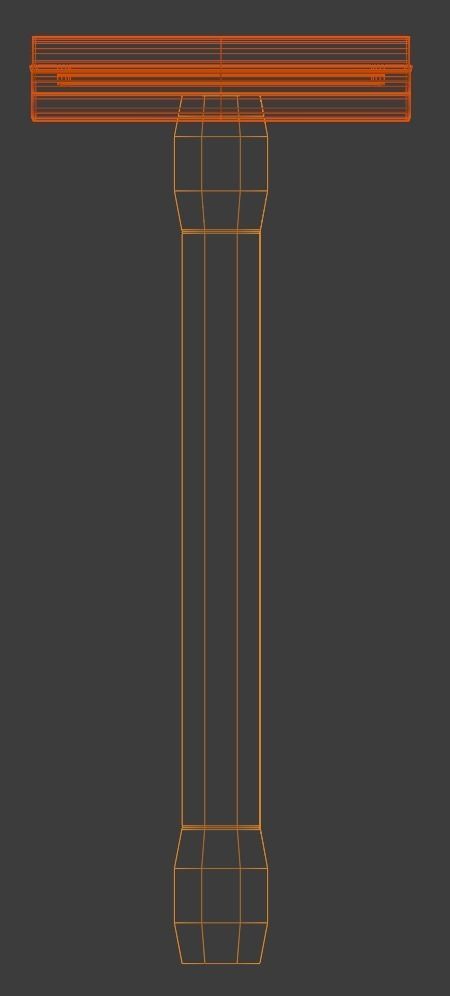 Double Edge Safety Razor Free low-poly 3D model_3