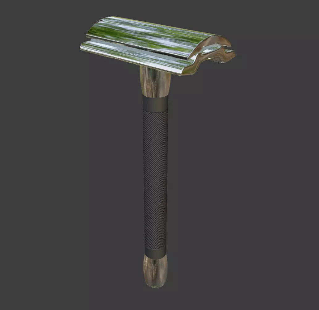 Double Edge Safety Razor Free low-poly 3D model_0