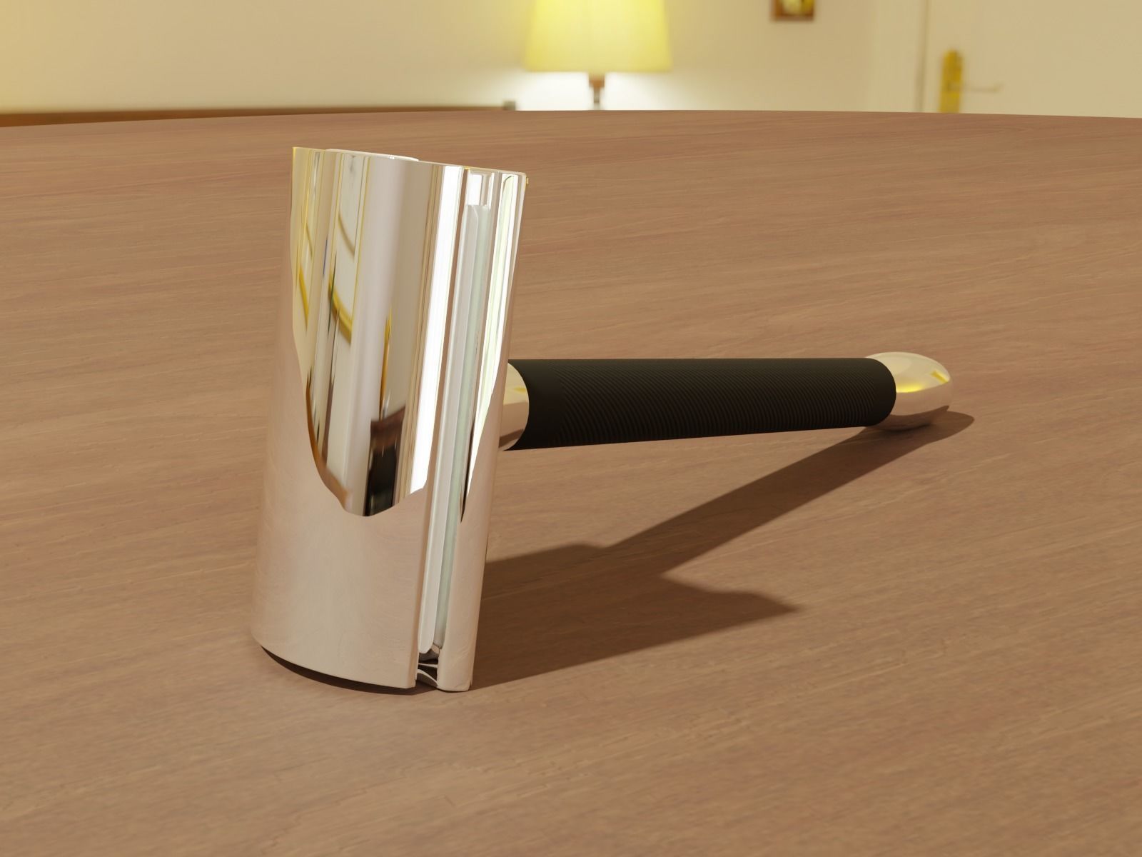 Double Edge Safety Razor Free low-poly 3D model_1