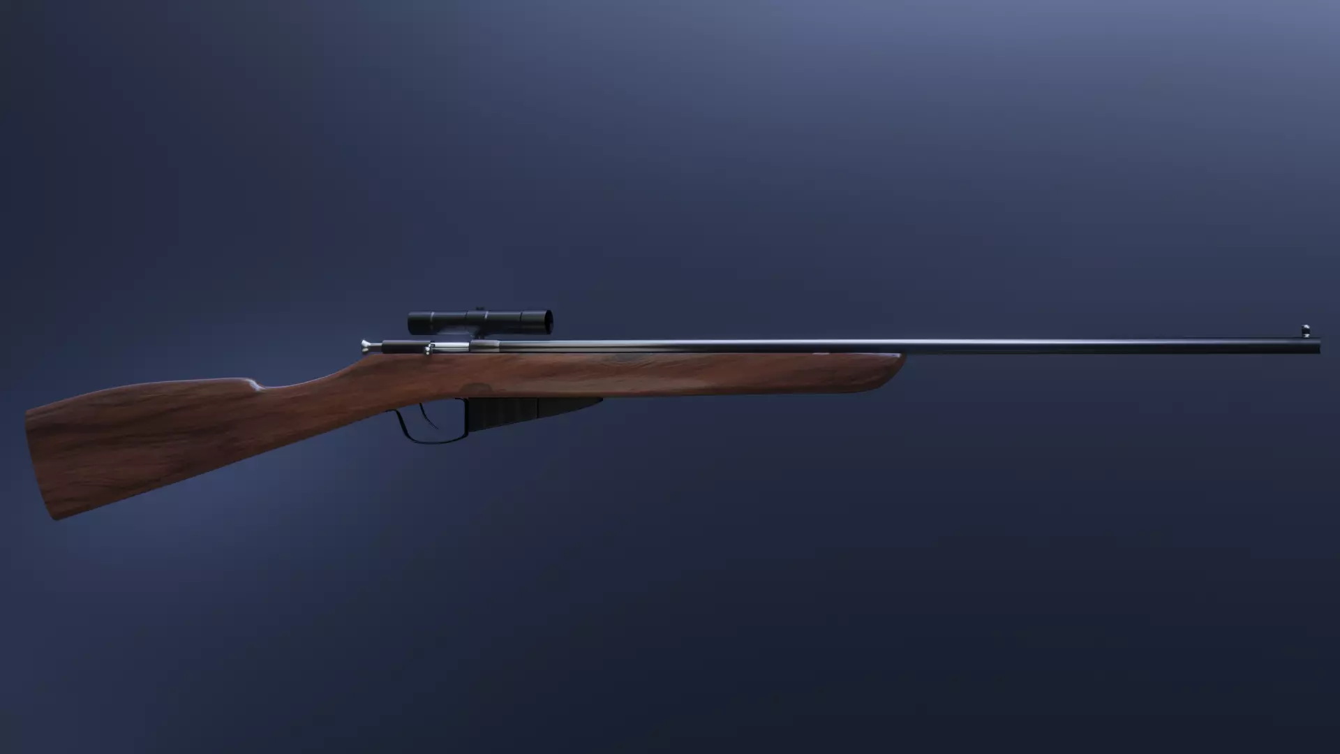 WW2 Sniper Rifle Mosin Nagant Style Low-poly 3D model