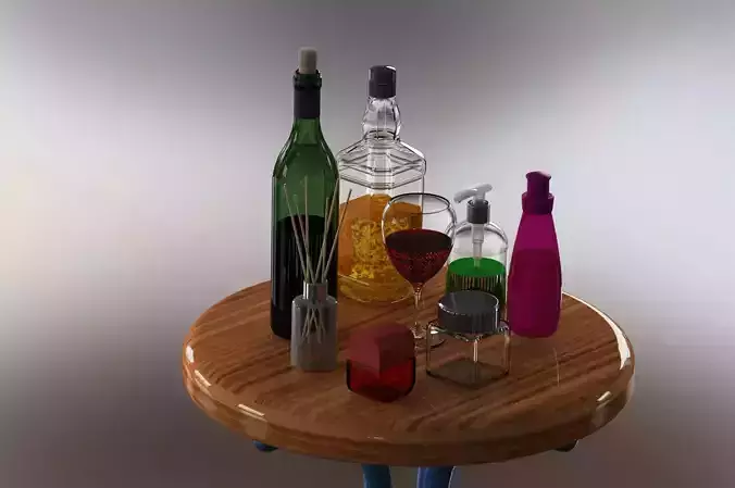 Bottles and jars -  Set x8 Pieces