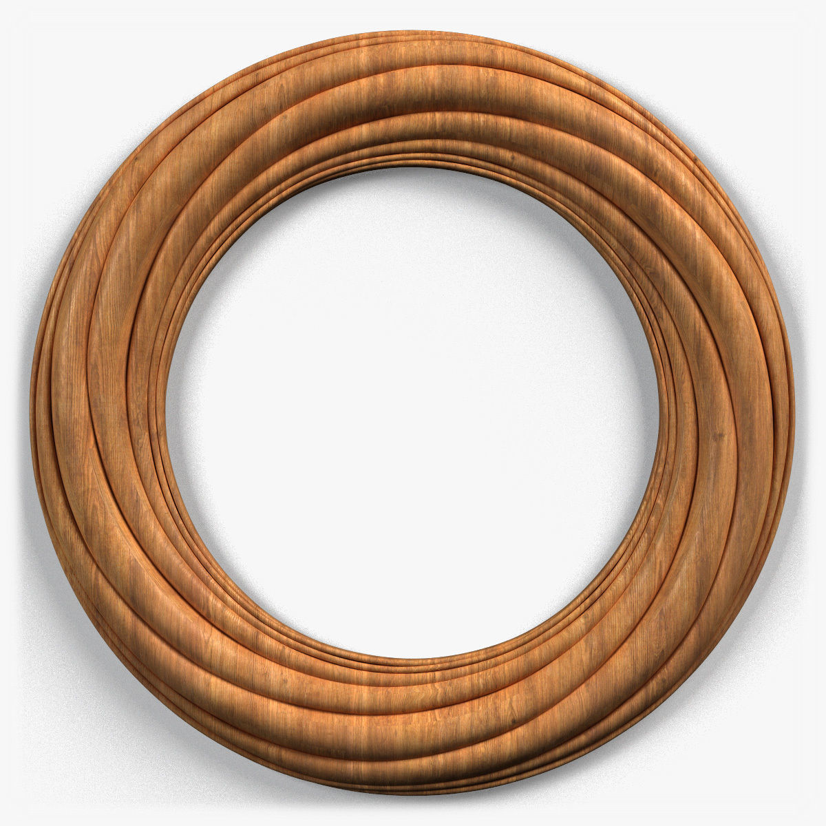 Frame0067 silver oval frame 3D model_7