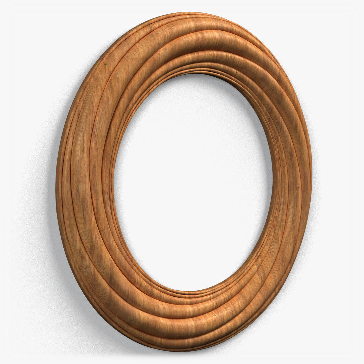 Frame0067 silver oval frame 3D model_8