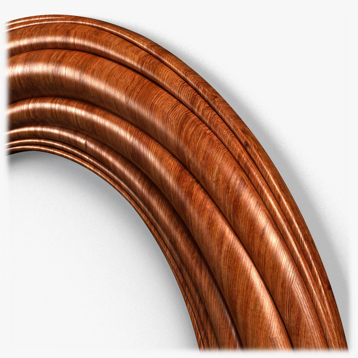 Frame0067 silver oval frame 3D model_4