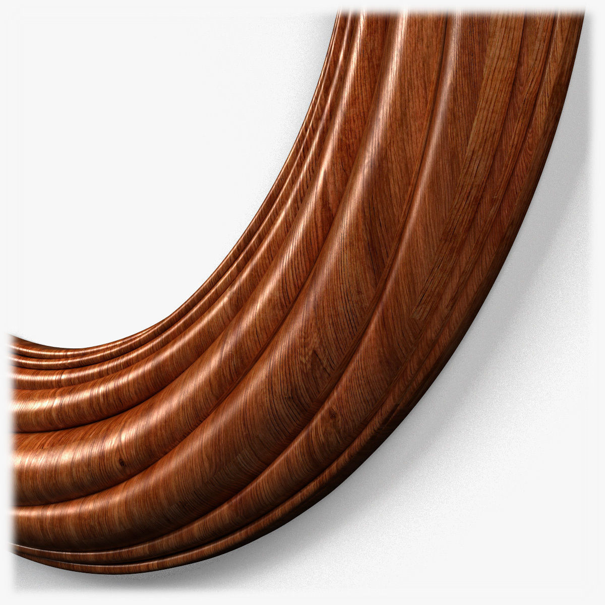 Frame0067 silver oval frame 3D model_6