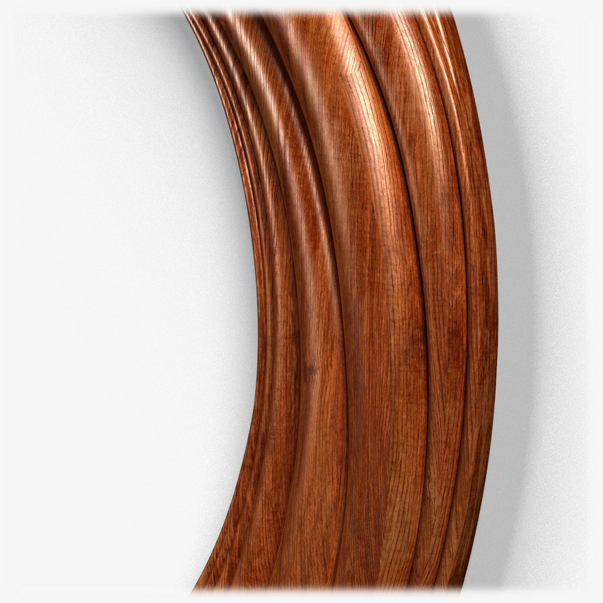 Frame0067 silver oval frame 3D model_5