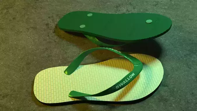 simple realistic flip-flops