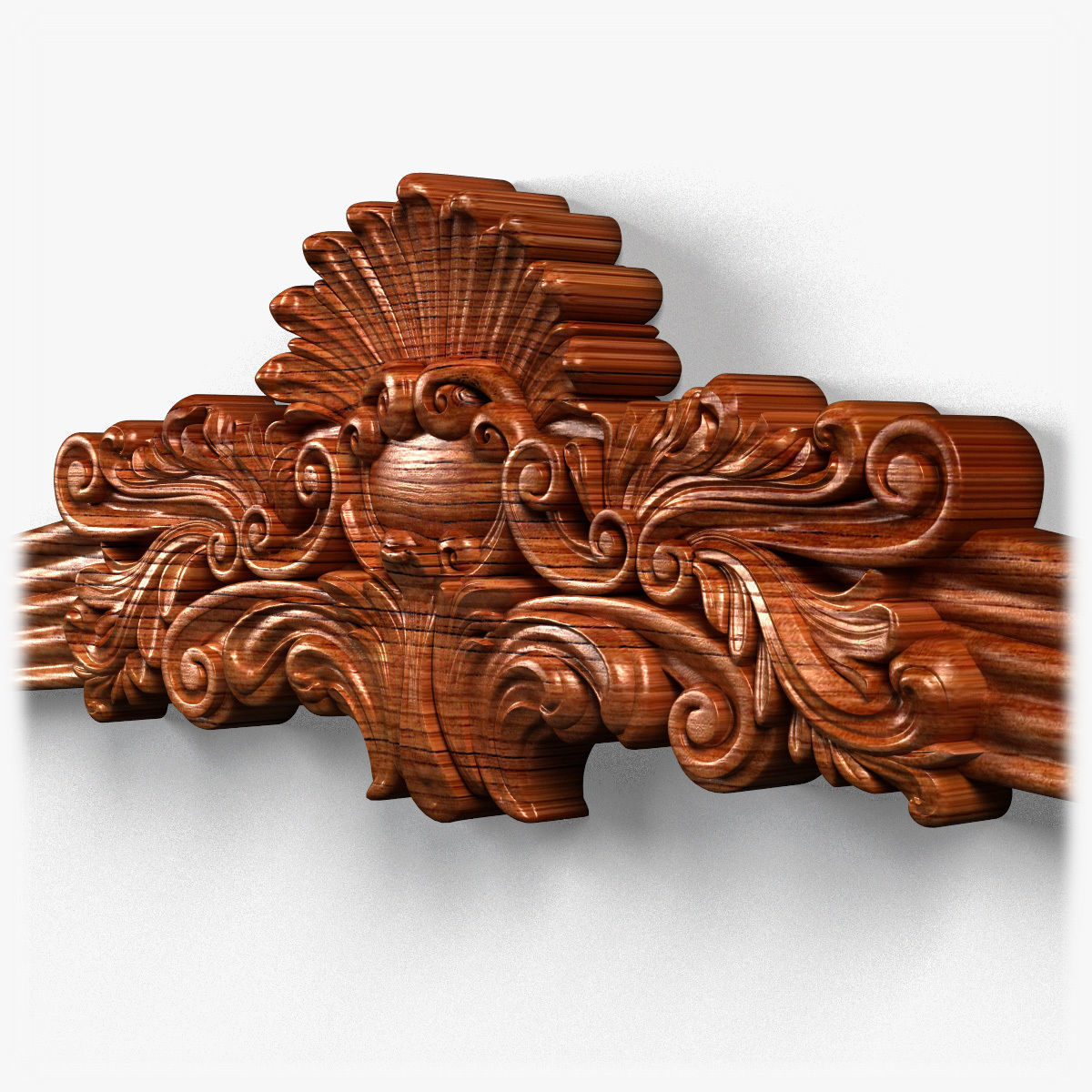 Frame0070 ornate frame 3D model_4