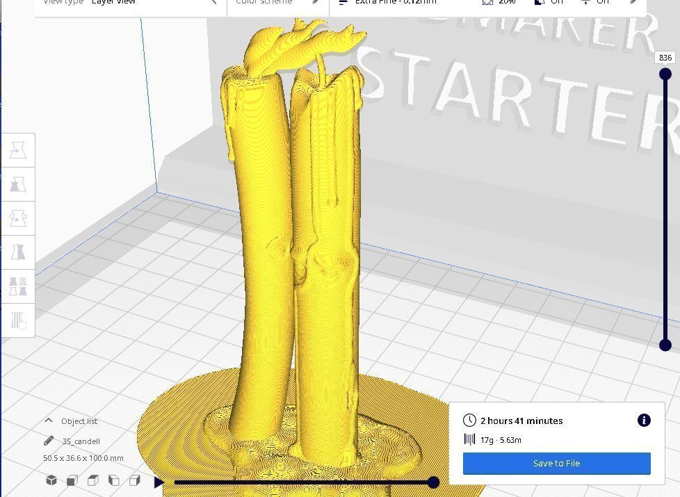Love Candles 3D print model_4