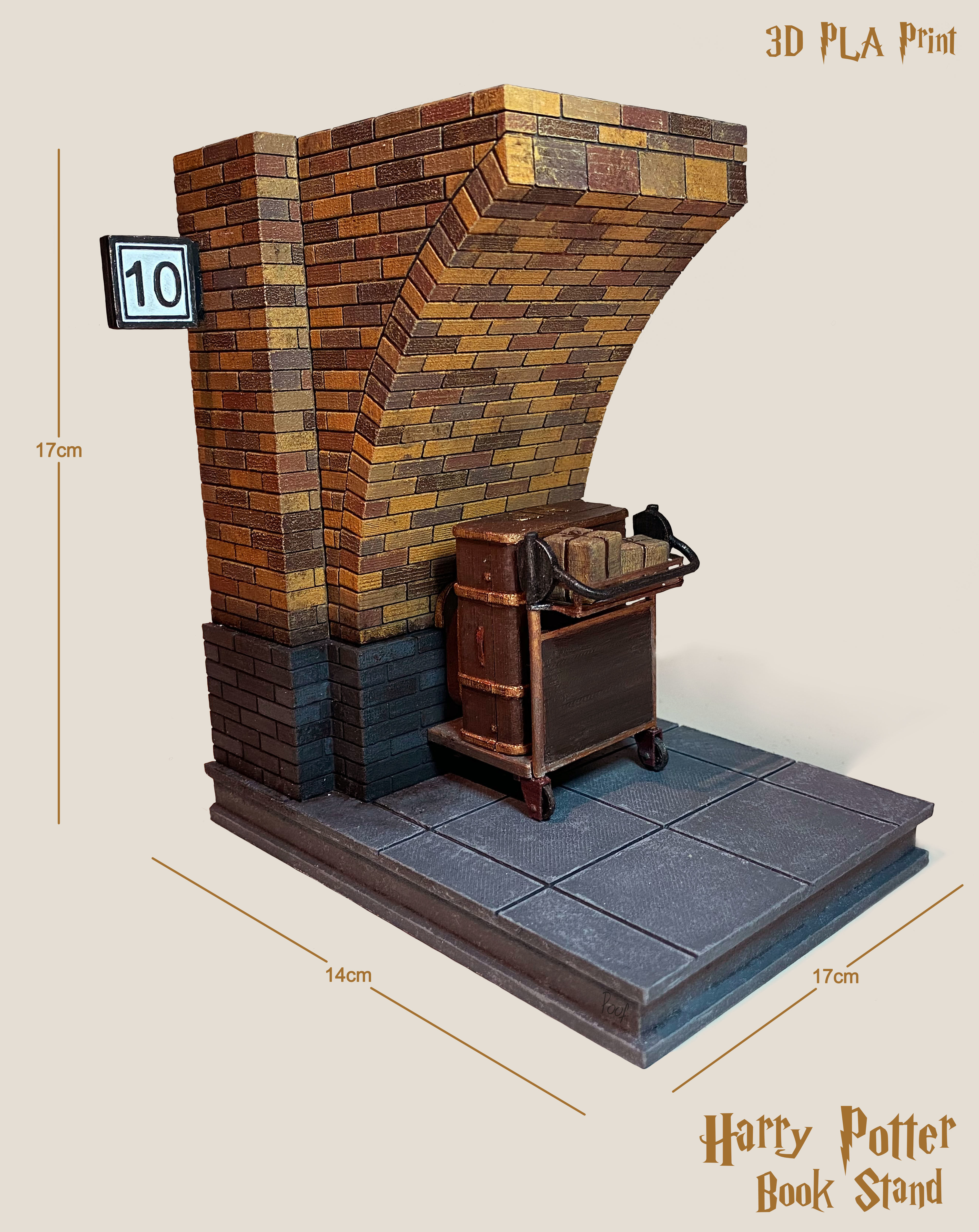 Harry Potter Book Stand 3D print model_1