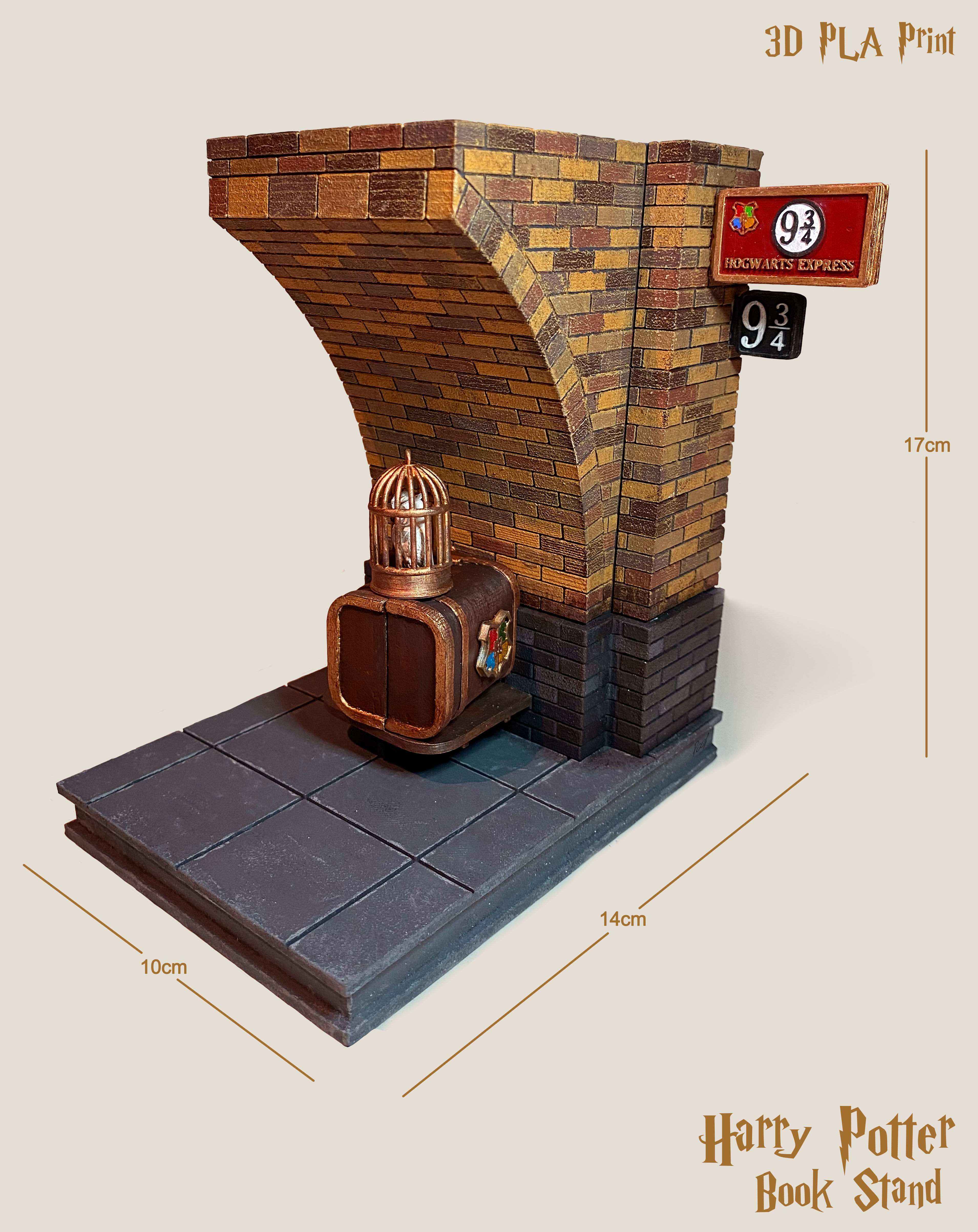Harry Potter Book Stand 3D print model_4