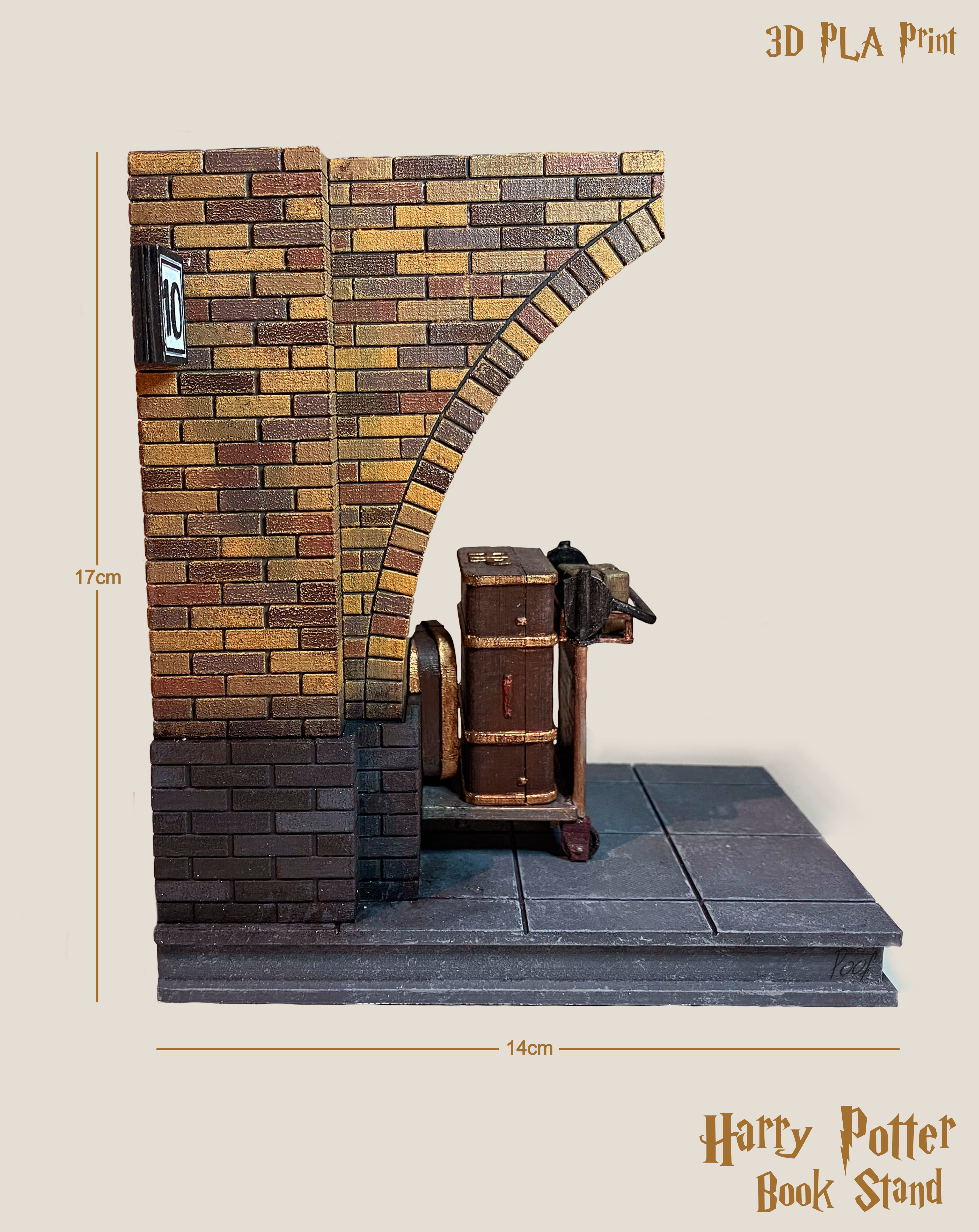 Harry Potter Book Stand 3D print model_2