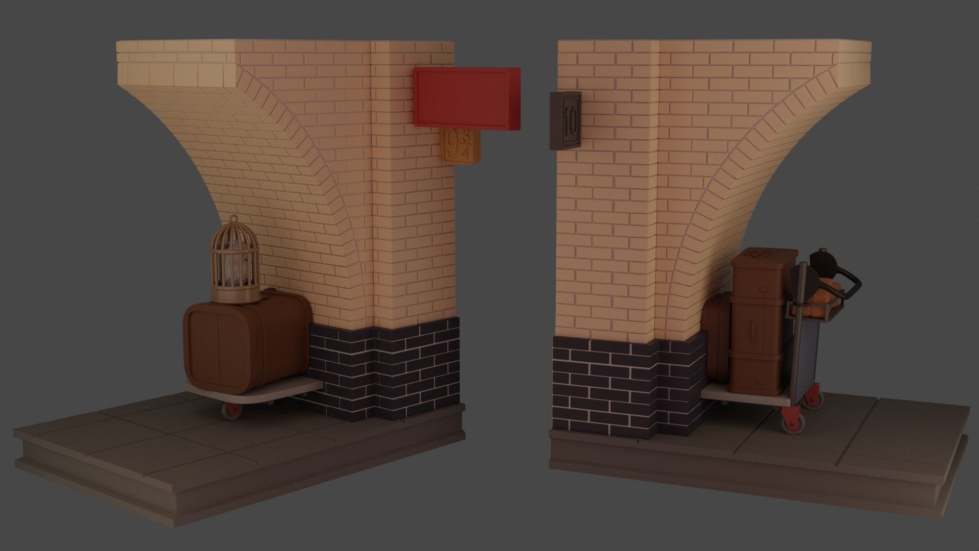 Harry Potter Book Stand 3D print model_5