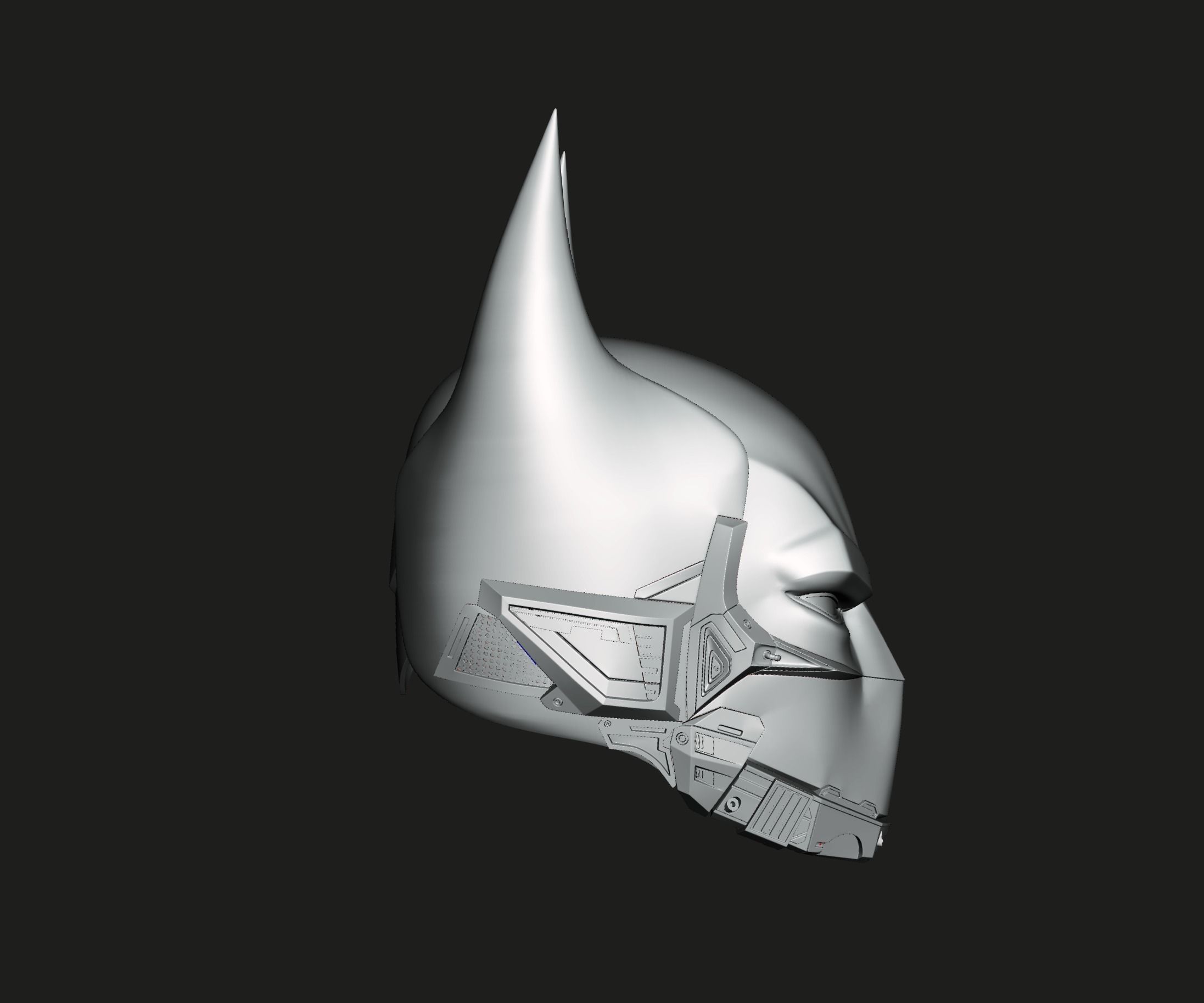 Batman Helmet Pack 3D print model_3