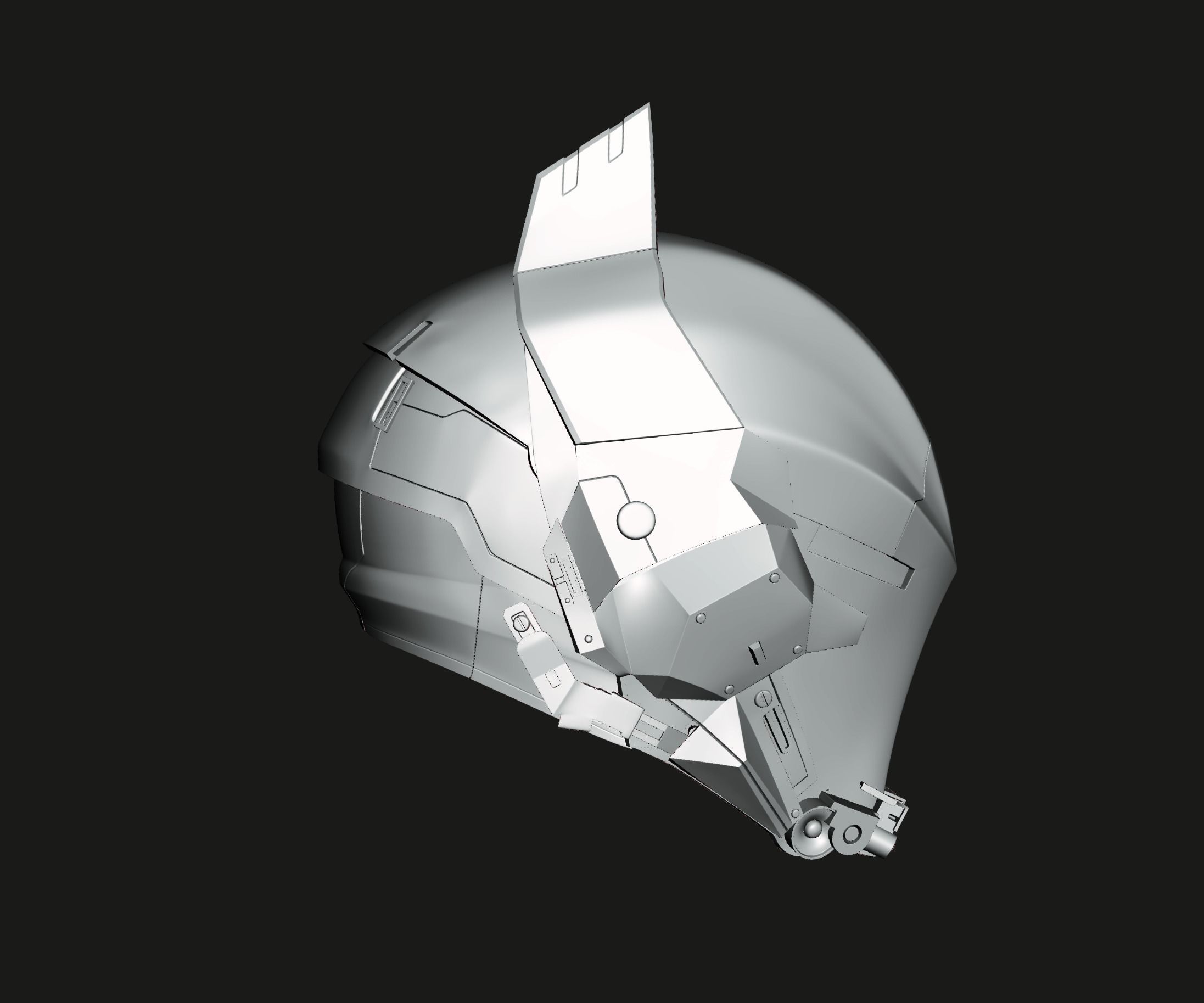 Batman Helmet Pack 3D print model_5