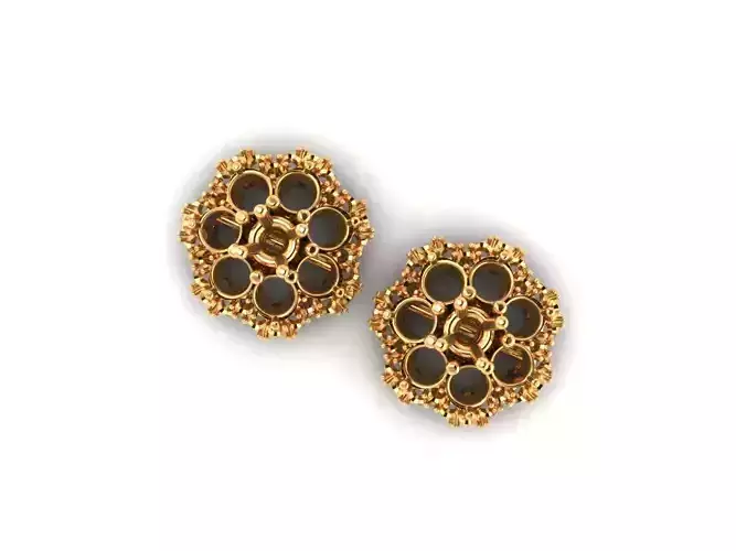 AI0001412E pair of gold - plated earrings