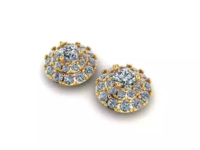 AI0001361E diamond stud earrings gold