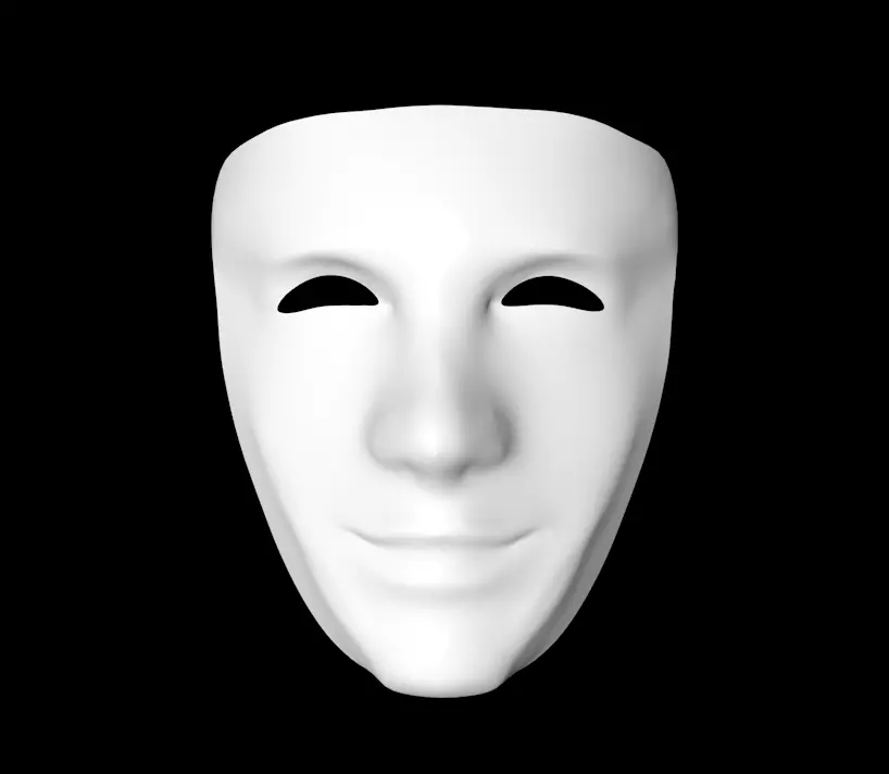 smile mask Free 3D model