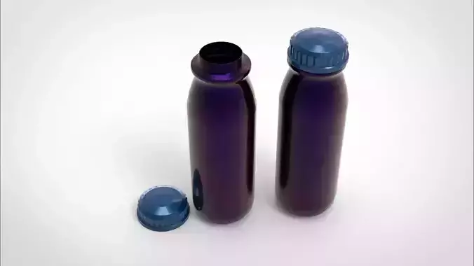 Bottle two plastic bottles