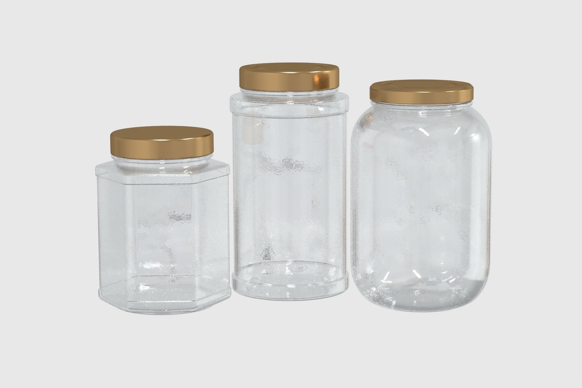 Honey jar 3D model_2