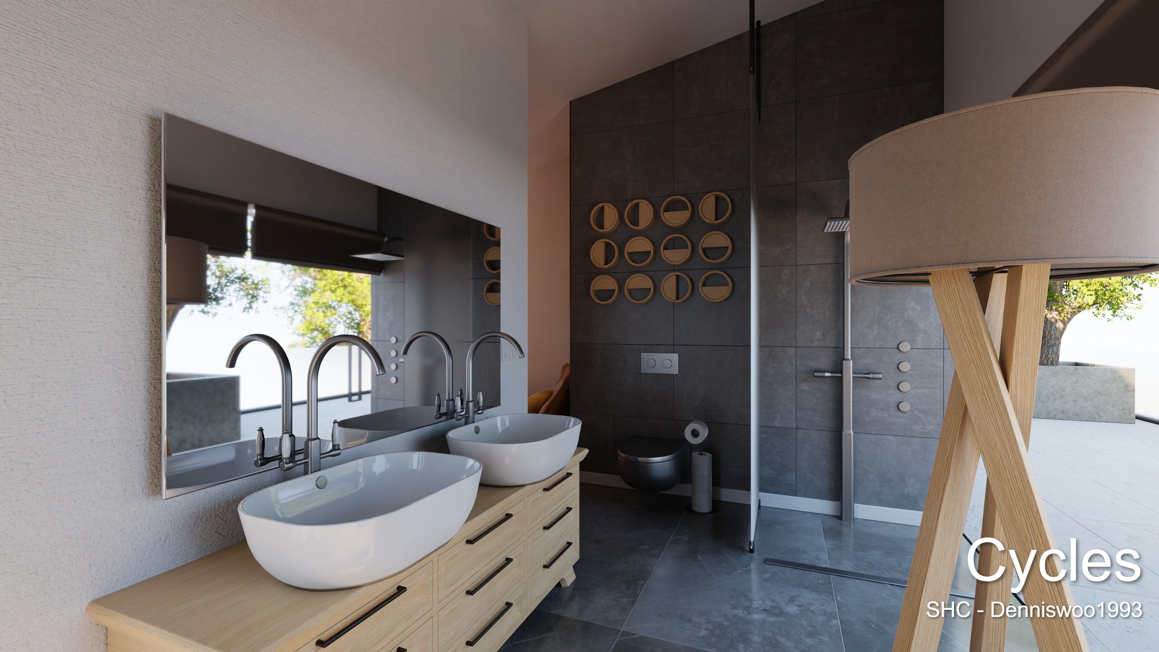 Modern villa 2021 Blender Eevee and Cycles 1 Low-poly 3D model_11