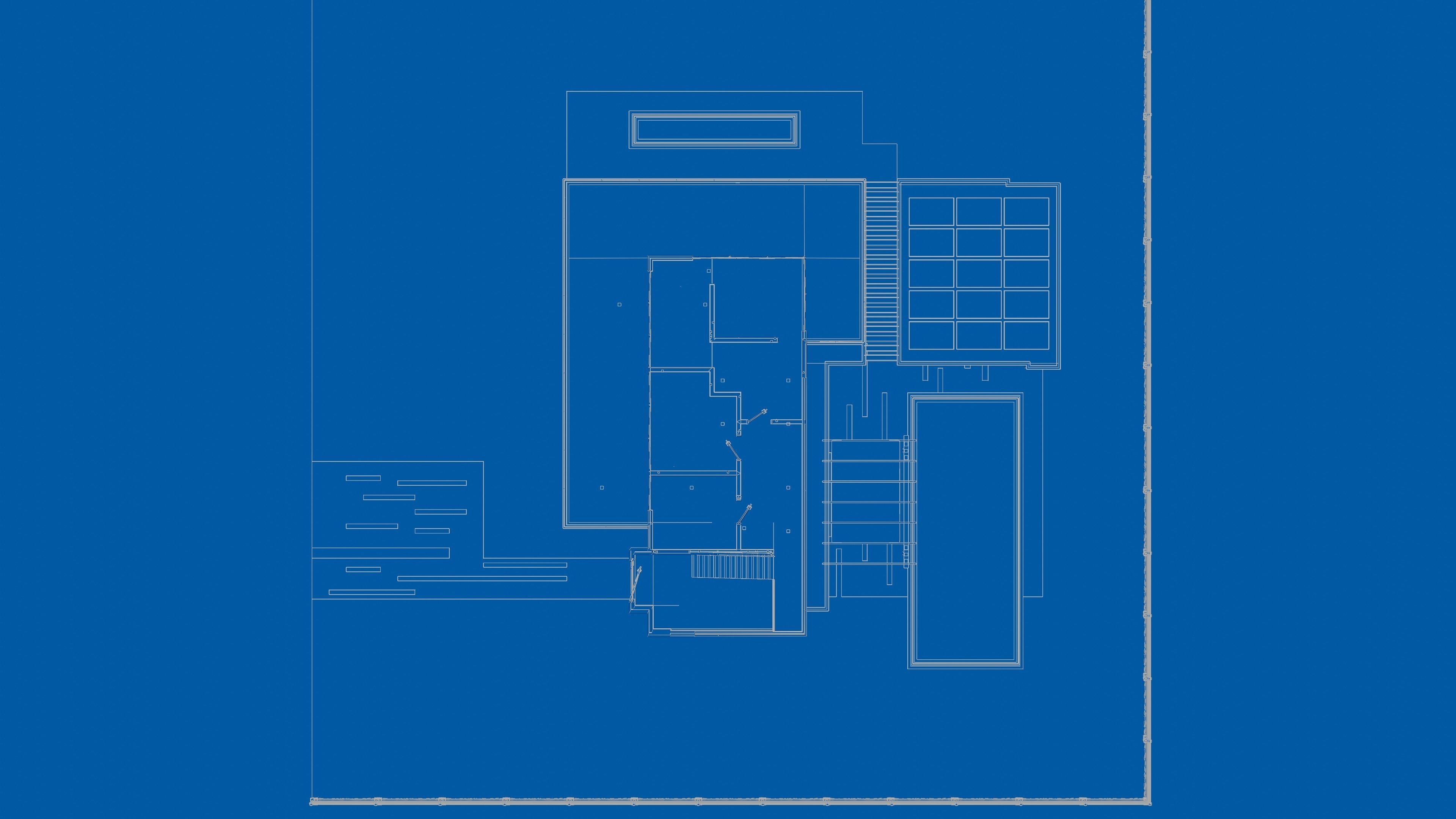 Modern villa 2021 Blender Eevee and Cycles 1 Low-poly 3D model_49