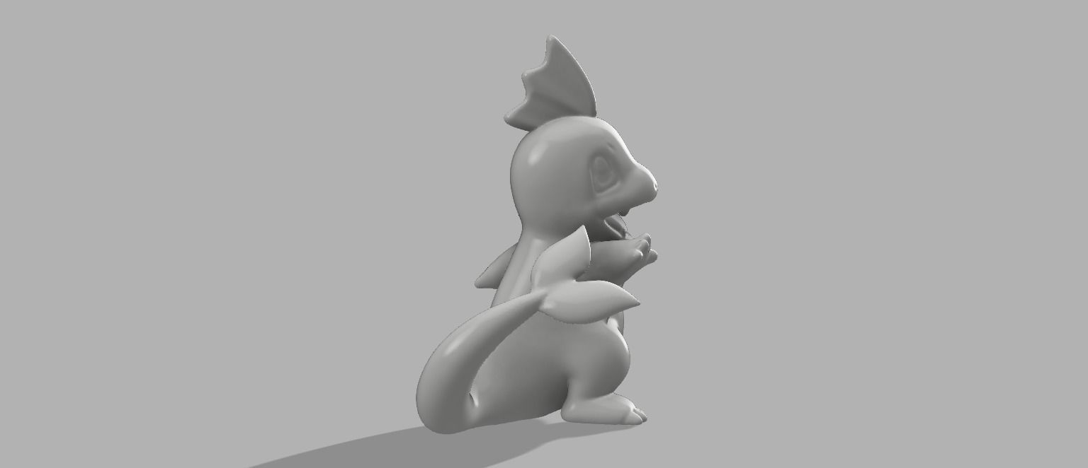 Mermander Water Charmander 3D print model_4