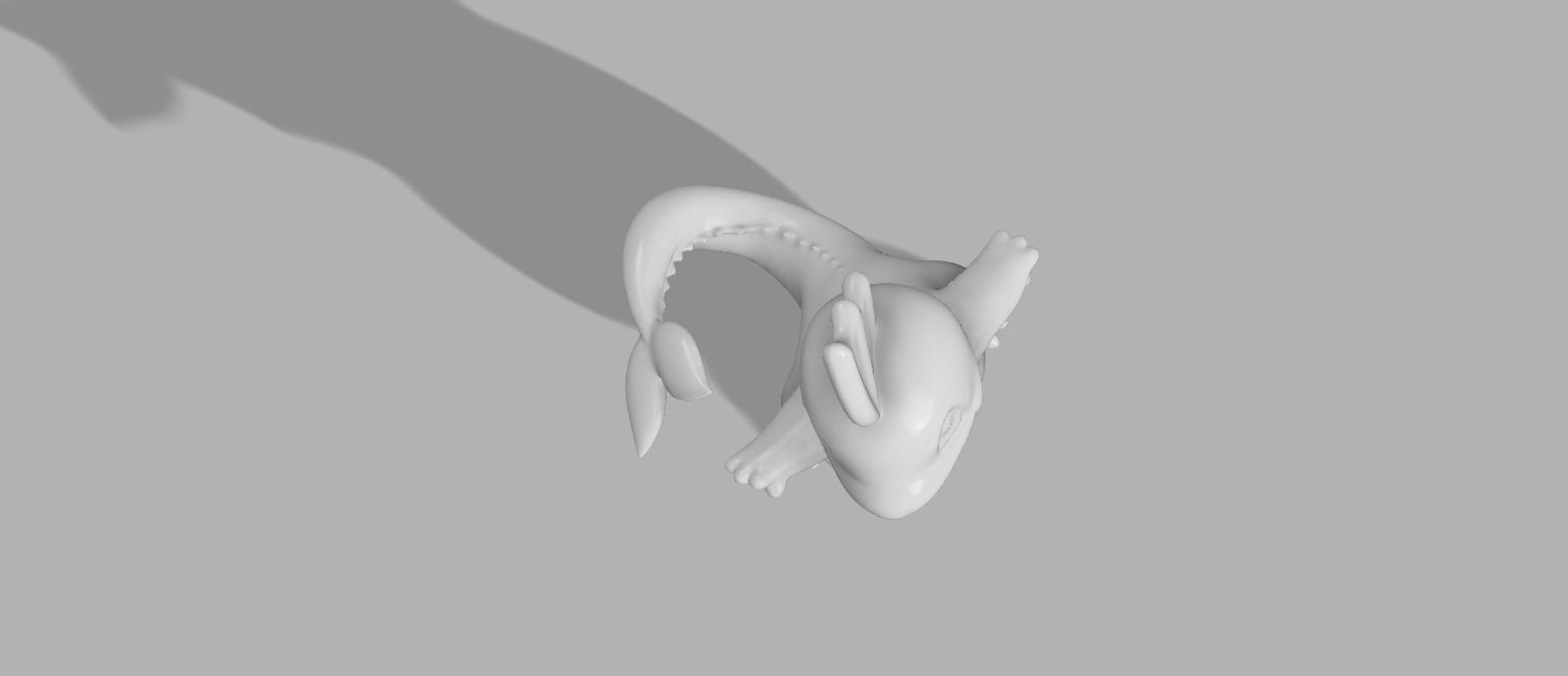 Mermander Water Charmander 3D print model_1