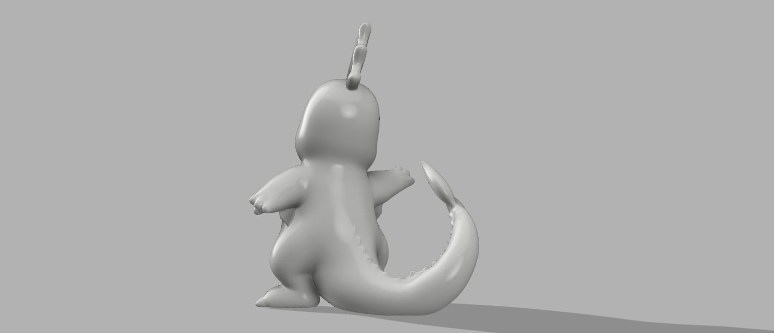Mermander Water Charmander 3D print model_2