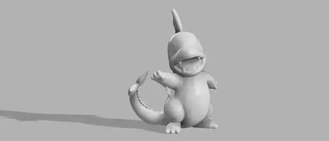 Mermander Water Charmander 3D print model
