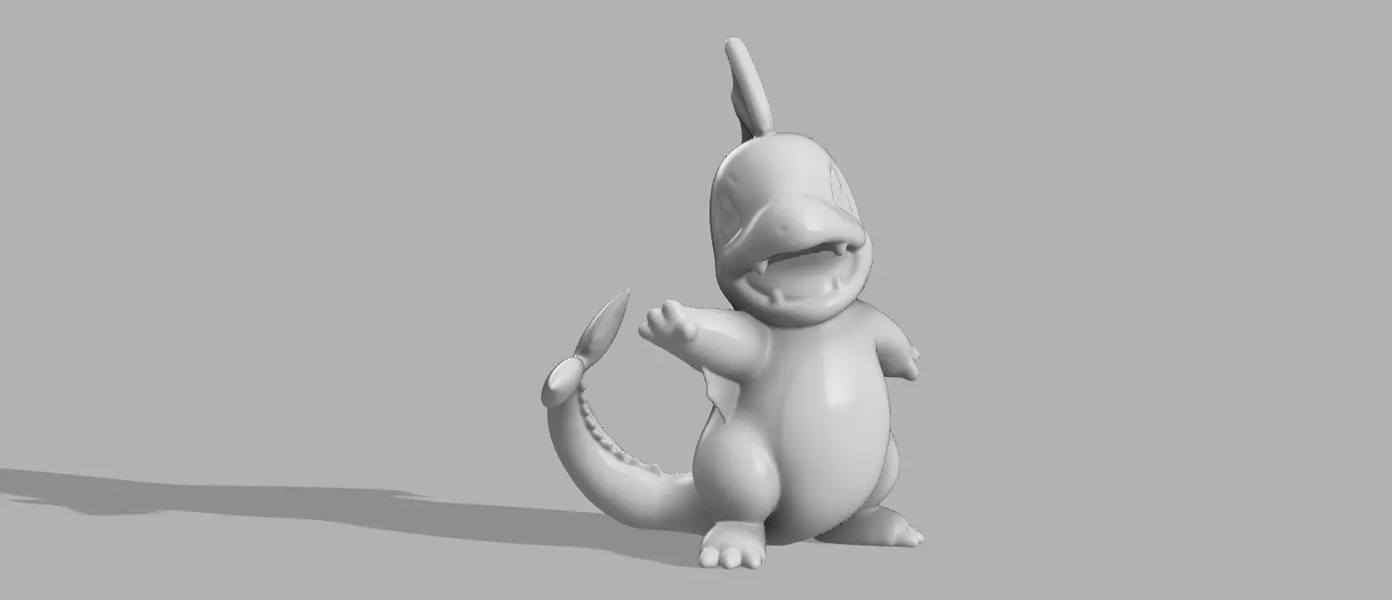 Mermander Water Charmander 3D print model_0