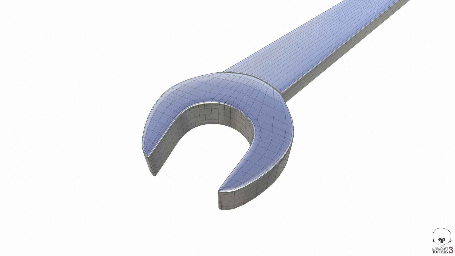 Open Ended Wrench Free low-poly 3D model_6