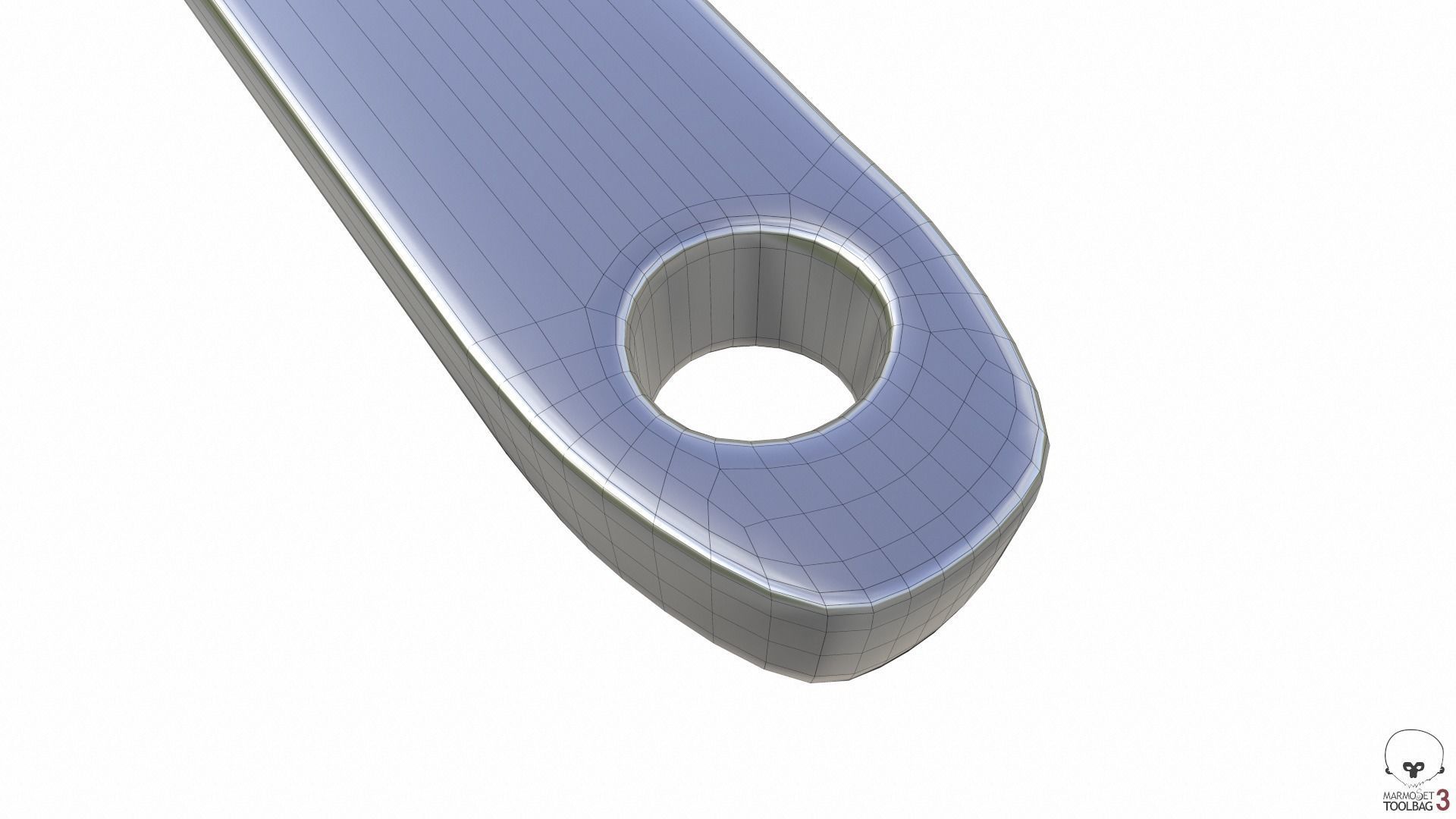 Open Ended Wrench Free low-poly 3D model_7