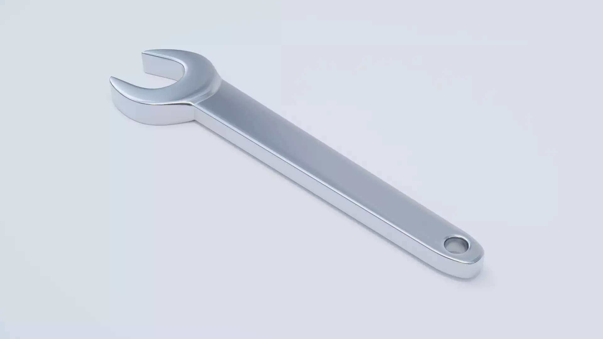 Open Ended Wrench Free low-poly 3D model_0