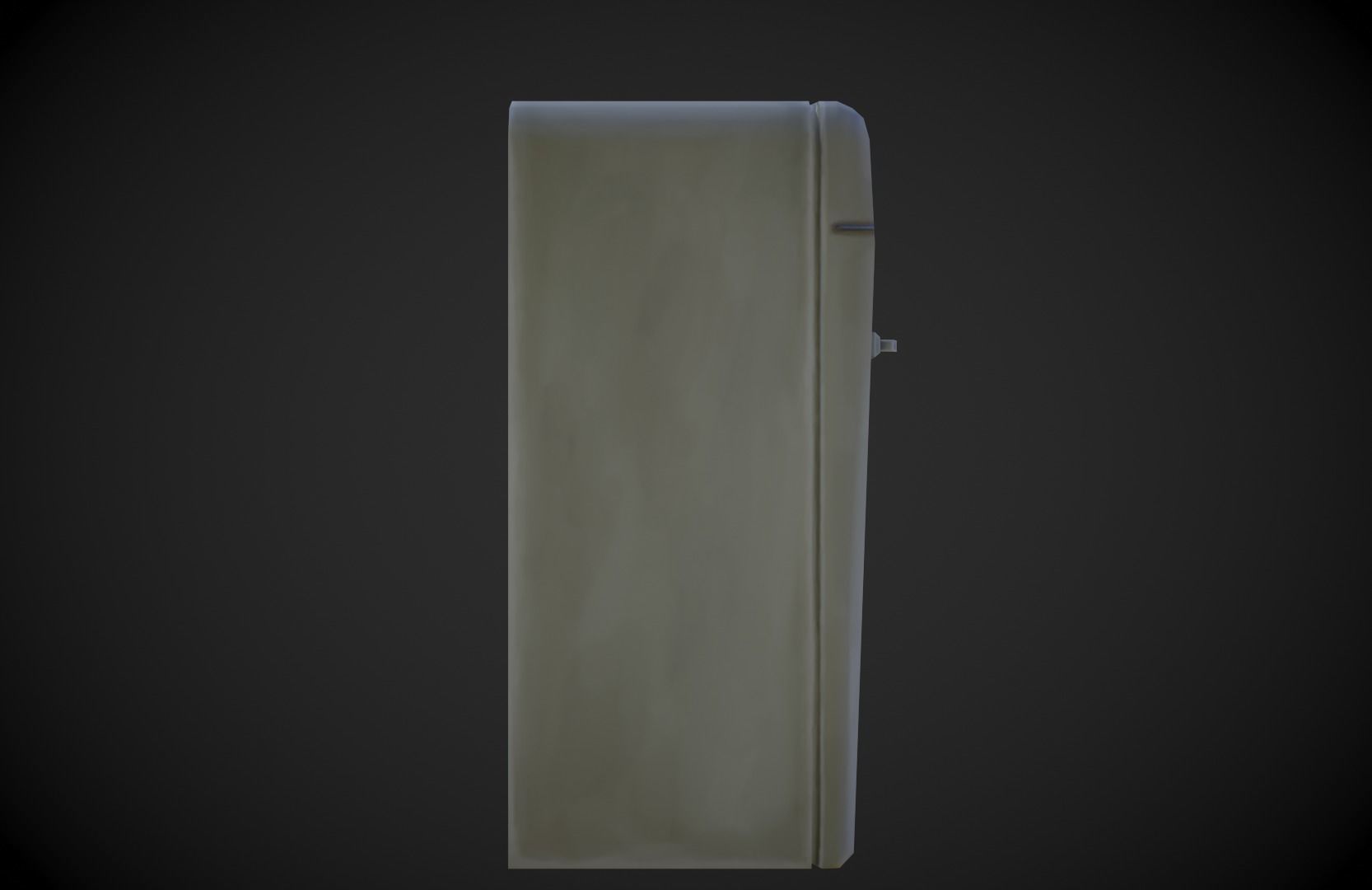 Old Fridge - Stylized Low-poly 3D model_5