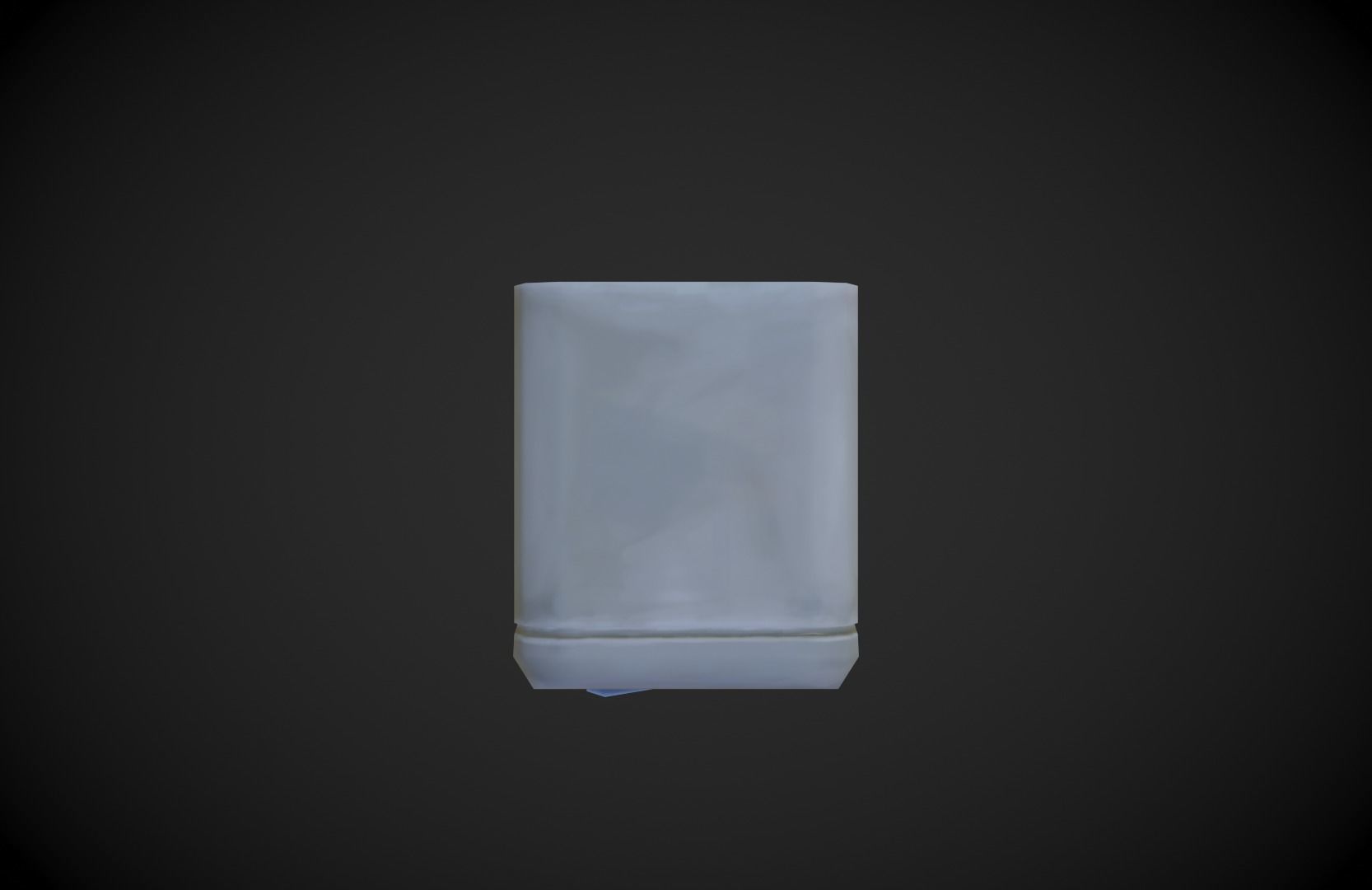 Old Fridge - Stylized Low-poly 3D model_6